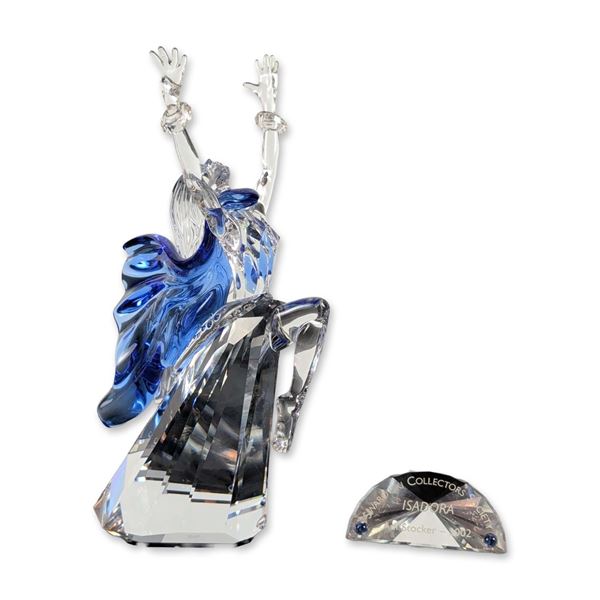 Swarovski SCS 2002 Isadora Crystal Figurine with Plaque