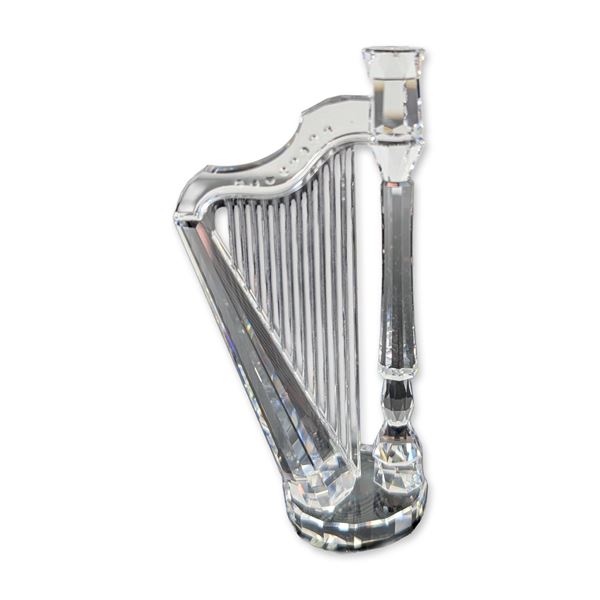 Swarovski Silver Crystal Harp Figurine