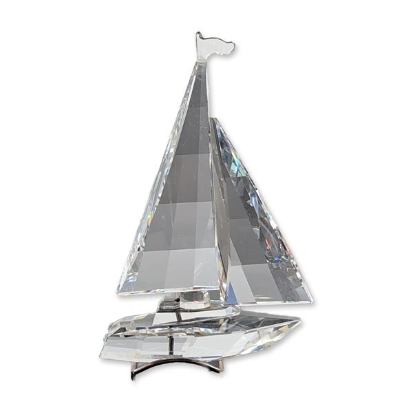 Swarovski Silver Crystal Sailboat Figurine