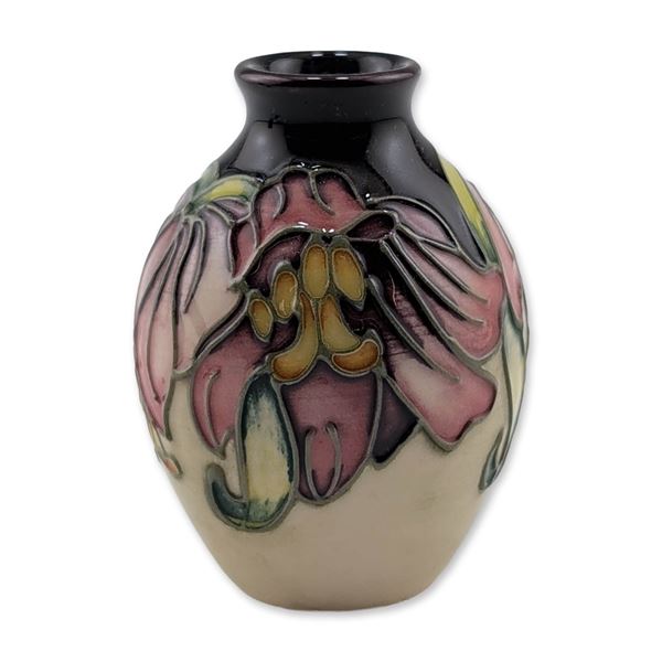 Moorcroft Pottery Miniature Vase, Ana Lily
