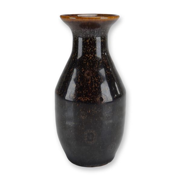 Metallic Glazed Baluster Shaped Vase