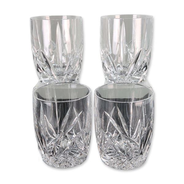 4pc Marquis by Waterford Brookside Double Old Fashioned Glasses