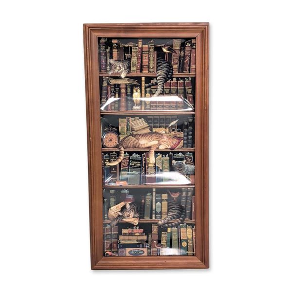 Charles Wysocki (American, 1928-2002), Framed Ceramic Plates, Classic Tails Triptych