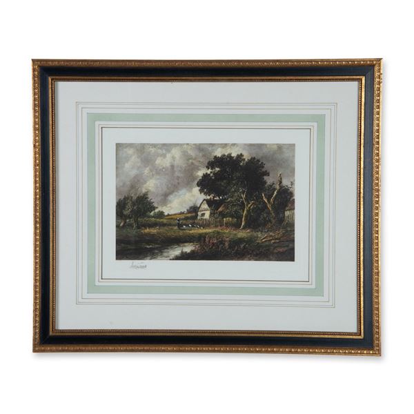 Style of Camille Corot, Original Color Lithograph on Paper