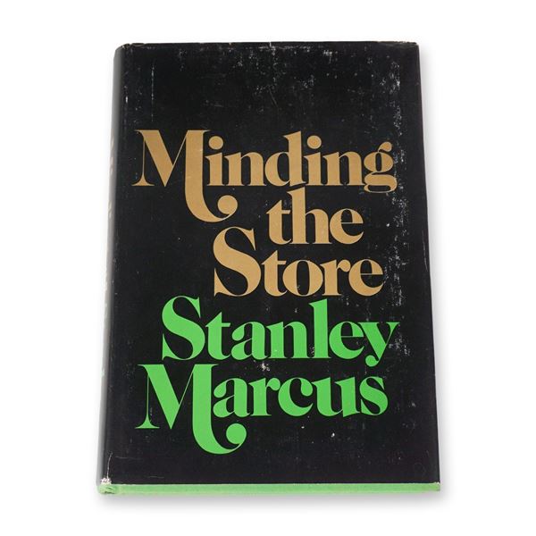 Stanley Marcus Signed Book, Minding the Store