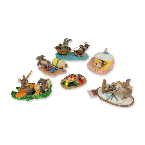 6pc Charming Tails Dean Griff Figurines