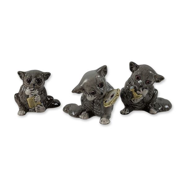 3pc Beswick England Bush Babies Figurines
