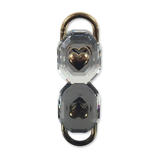Swarovski Symbolica Crystal and Gold Tone Padlock Figurine