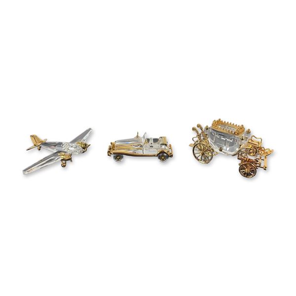 3pc Swarovski Austrian Crystal Memories Figurines