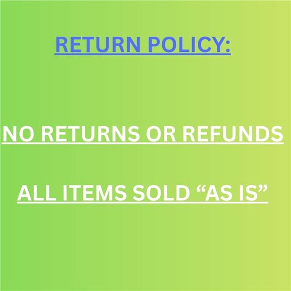 RETURN POLICY