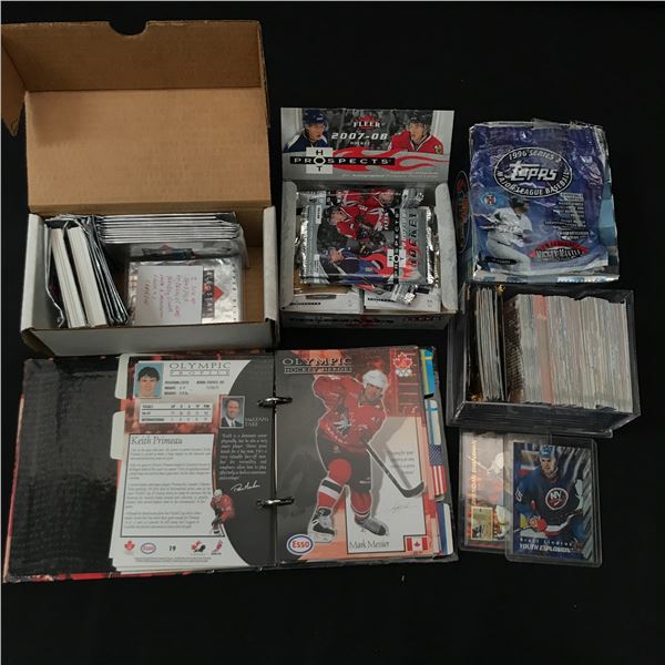 LOT OF 3 BOXES OF SPORTS TRADING CARDS