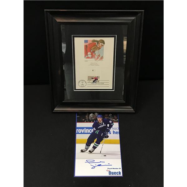 TREVOR LINDEN SIGNED 5 X 7 AND VINTAGE FIRST DAY COVER LOT