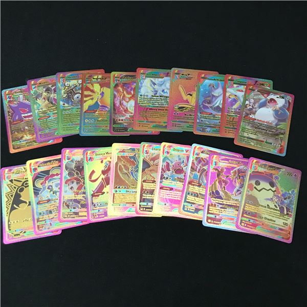 LOT OF POKEMON TCG RAINBOW TRADING CARDS