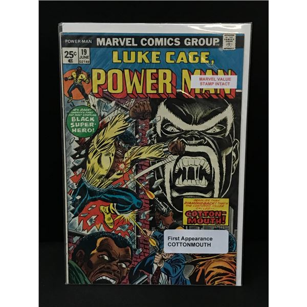 LUKE CAGE POWER MAN #19 1ST APP COTTONMOUTH - MARVEL COMICS