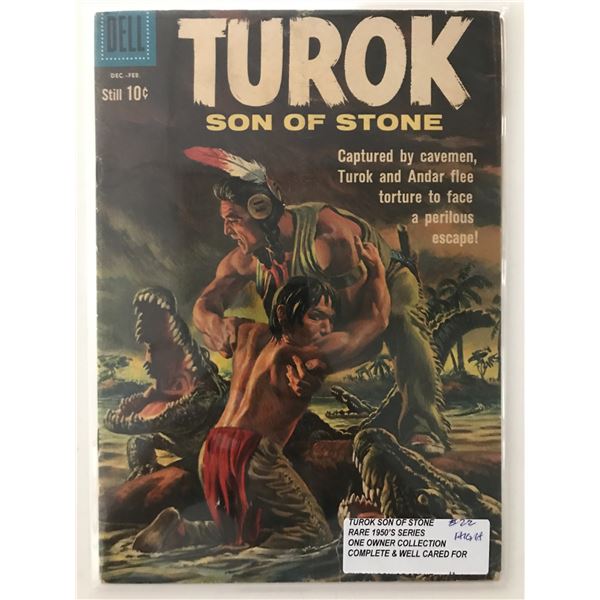 TUROK STONE OF STONE #22 (1950'S) ONE OWNER COLLECTION - DELL COMICS