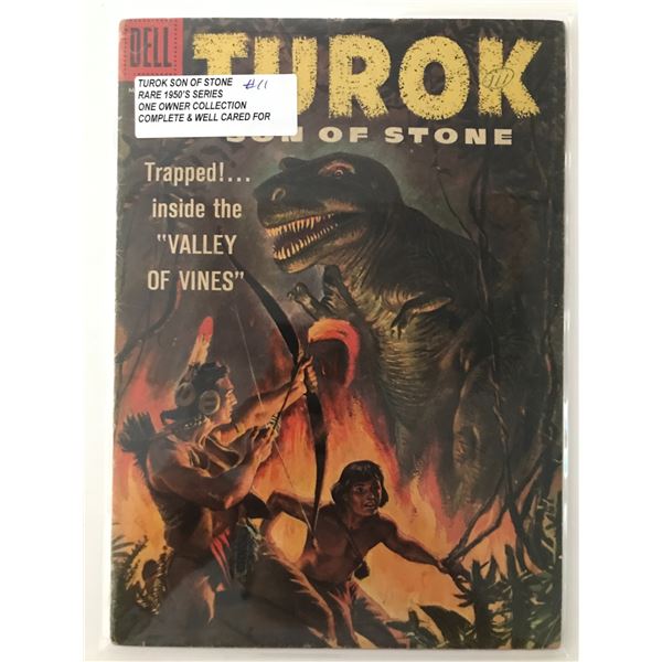 TUROK STONE OF STONE #11 (1950'S) ONE OWNER COLLECTION - DELL COMICS