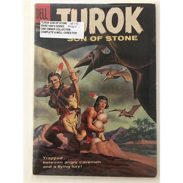 TUROK STONE OF STONE #14 (1950'S) ONE OWNER COLLECTION - DELL COMICS