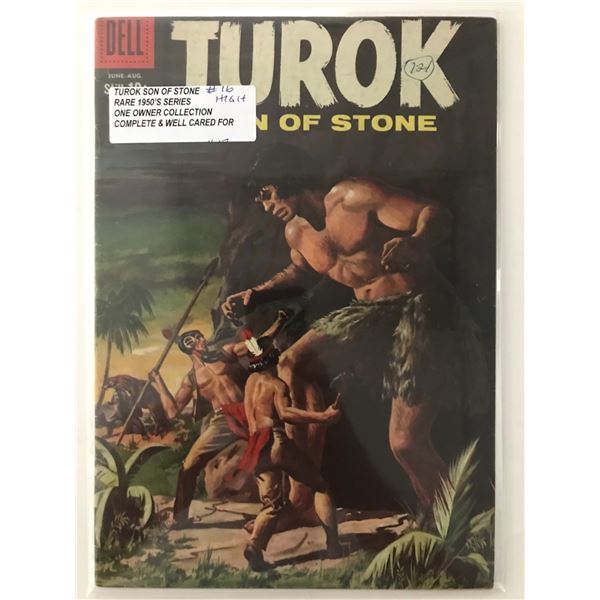 TUROK STONE OF STONE #16 (1950'S) ONE OWNER COLLECTION - DELL COMICS