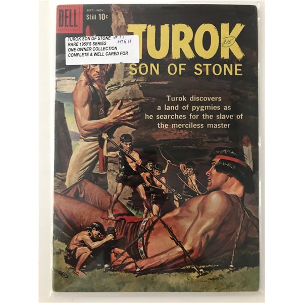 TUROK STONE OF STONE #17 (1950'S) ONE OWNER COLLECTION - DELL COMICS
