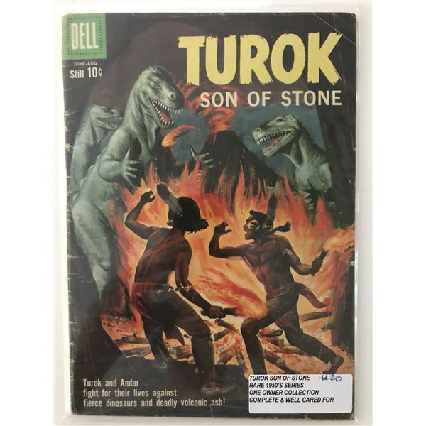 TUROK STONE OF STONE #20 (1950'S) ONE OWNER COLLECTION - DELL COMICS