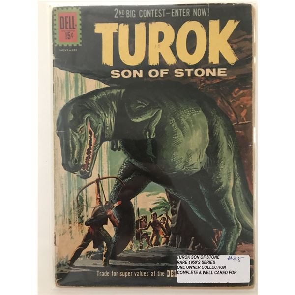 TUROK STONE OF STONE #25 (1950'S) ONE OWNER COLLECTION - DELL COMICS
