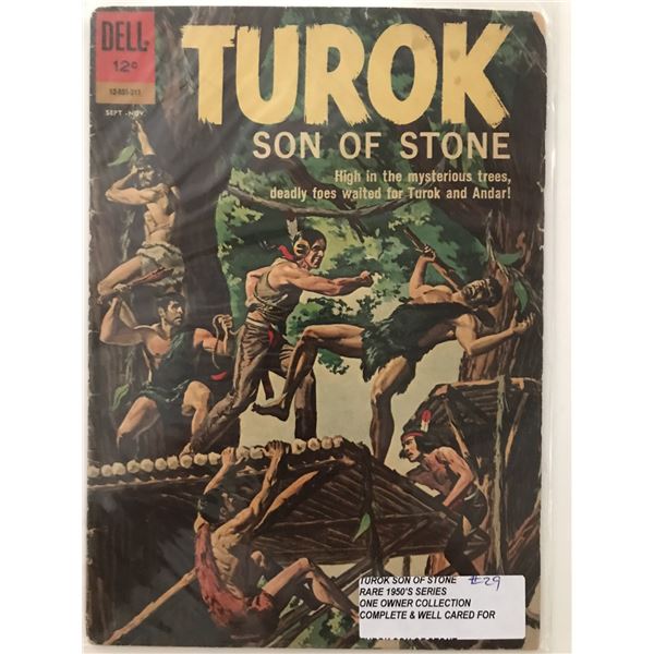 TUROK STONE OF STONE #29 (1950'S) ONE OWNER COLLECTION - DELL COMICS