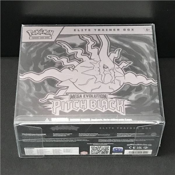 POKEMON TCG MEGA EVOLUTION PITCH BLACK SEALED ELITE TRAINER TRADING CARD BOX