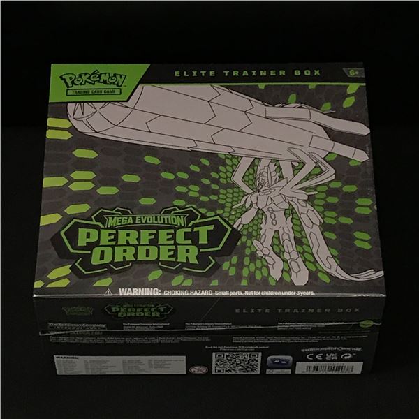 POKEMON TCG MEGA EVOLUTION PERFECT ORDER SEALED ELITE TRAINER TRADING CARD BOX