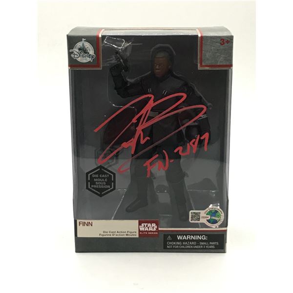 JOHN BOYEGA SIGNED FINN STAR WARS ACTION FIGURE - WWOC COA