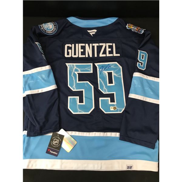 JAKE GUENTZEL SIGNED TAMPA BAY LIGHTENING CUSTOM JERSEY - ELITE COA