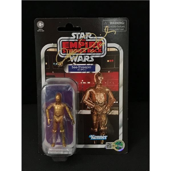 ANTHONY DANIELS SIGNED C3P0 STAR WARS ACTION FIGURE - WWOC COA