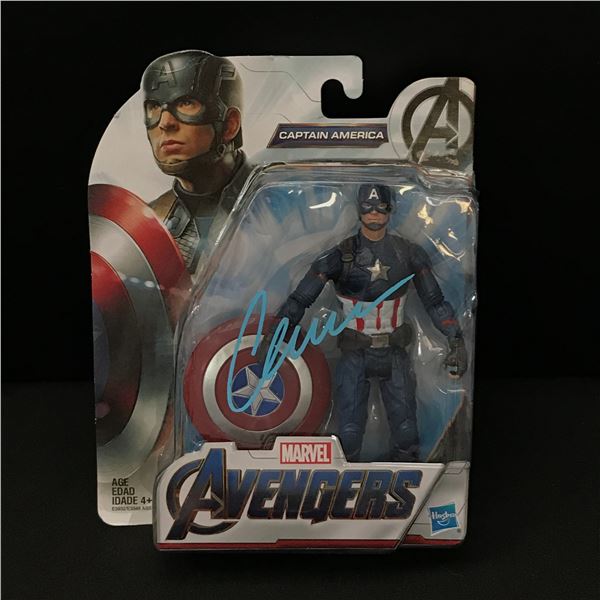 CHRIS EVANS SIGNED CAPTAIN AMERICA ACTION FIGURE - WWOC COA