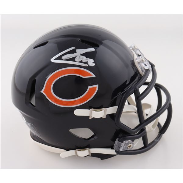 COLSTON LOVELAND SIGNED CHICAGO BEARS MINI HELMET - JSA COA