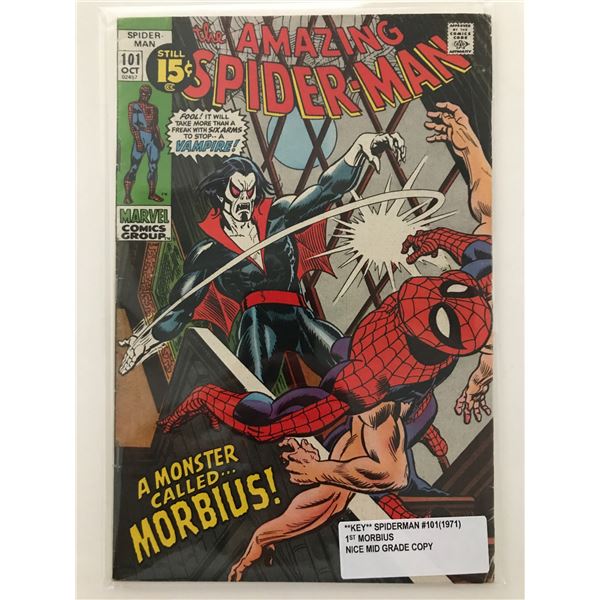 THE AMAZING SPIDERMAN #101 (1971) 1ST MORBIUS - MARVEL COMICS