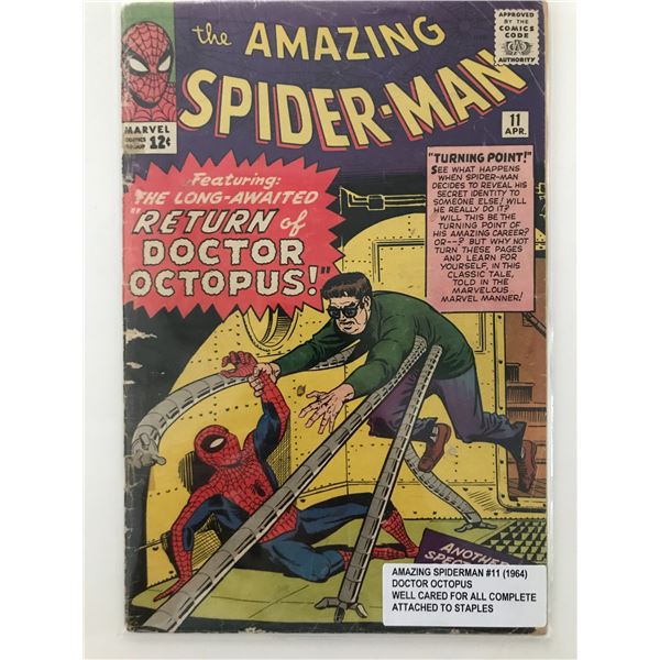 THE AMAZING SPIDERMAN #11 (1964) - MARVEL COMICS