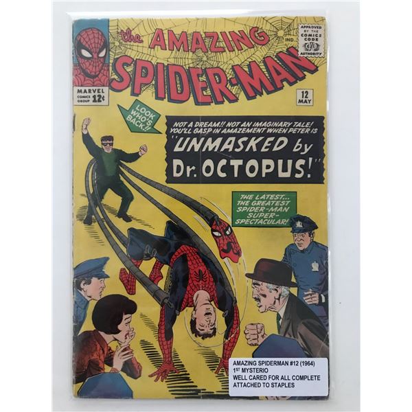THE AMAZING SPIDERMAN #12 (1964) 1ST MYSTERIO - MARVEL COMICS