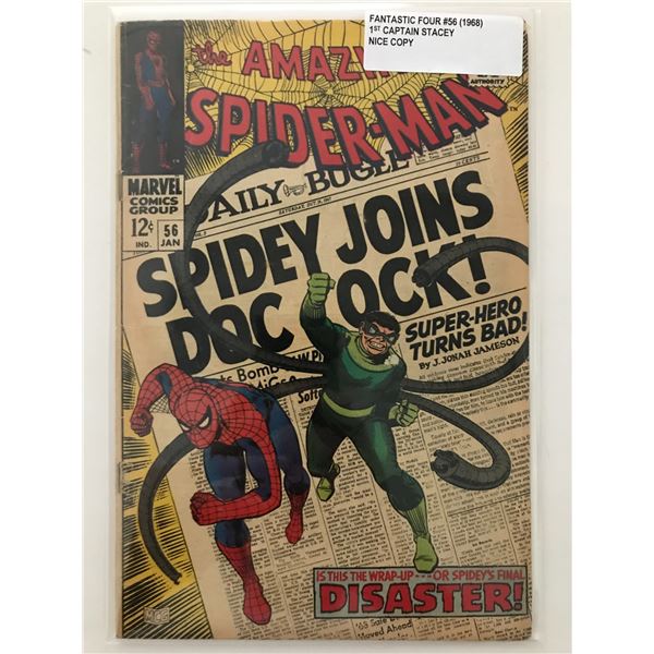 THE AMAZING SPIDERMAN #56 (1968) 1ST CAPTAIN STACEY - MARVEL COMICS