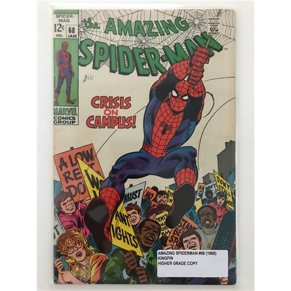 THE AMAZING SPIDERMAN #68 (1969) - MARVEL COMICS