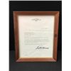 Image 1 : 1980 TED WILLIAMS SIGNED CONTRACT WITH FRAME