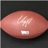 Image 1 : CHRISTIAN MCCAFFREY SIGNED MINI FOOTBALL - ACE COA