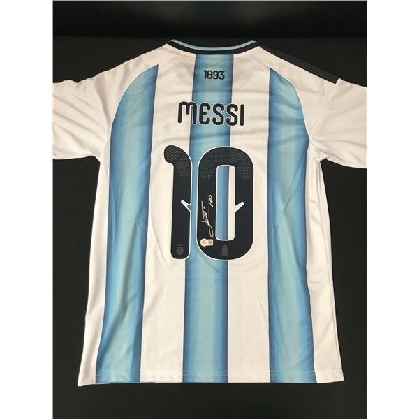 LIONEL MESSI SIGNED ARGENTINA SOCCER JERSEY - BECKETT COA