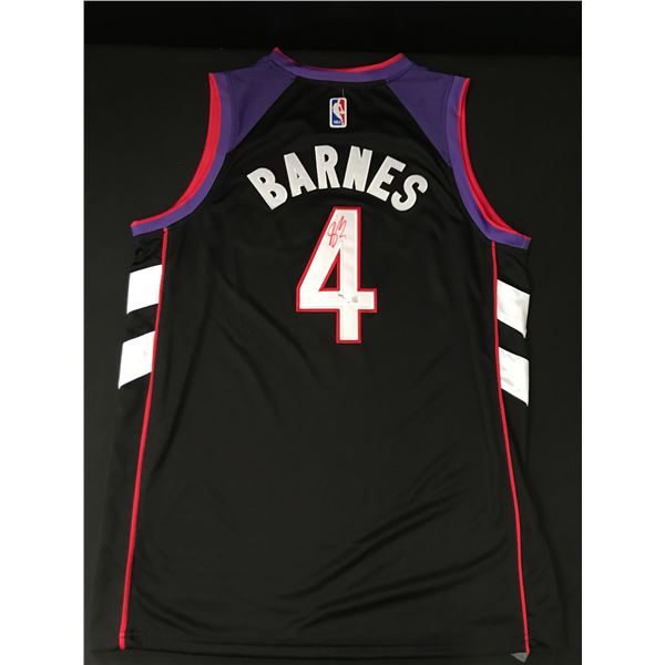 SCOTTIE BARNES SIGNED TORONTO RAPTORS CUSTOM JERSEY - ACE COA