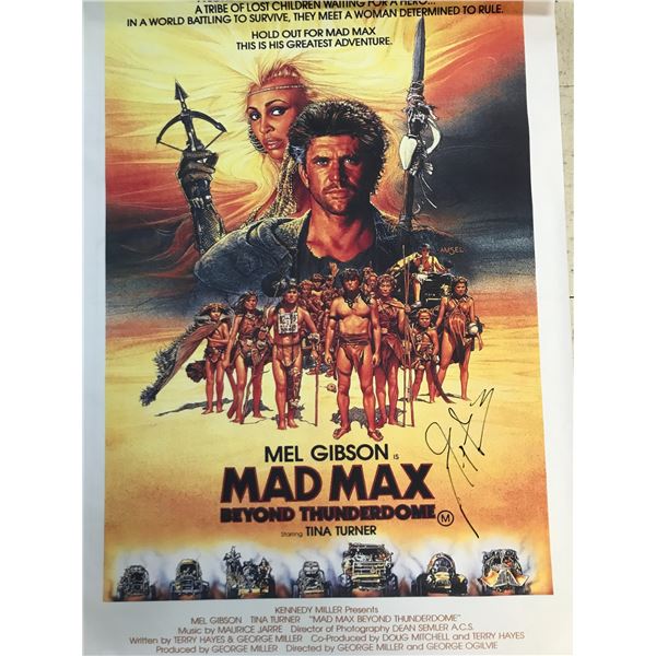 MEL GIBSON SIGNED MAD MAX MOVIE POSTER - WWOC COA