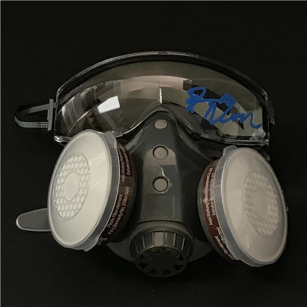 DEAN NORRIS SIGNED GASMASK - WWOC COA