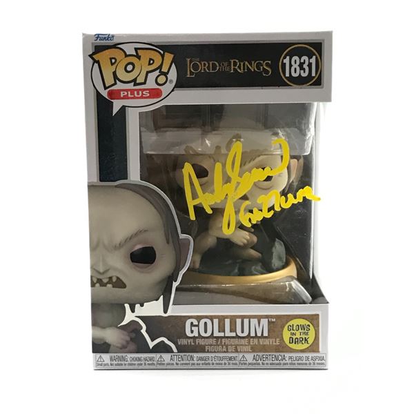 ANDY SERKIS SIGNED AND INSCRIBED GOLLUM FUNKO POP - WWOC COA