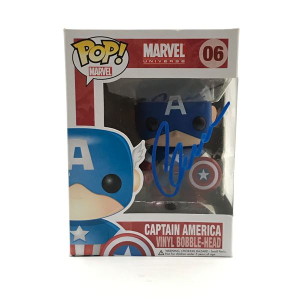CHRIS EVANS SIGNED CAPTAIN AMERICA FUNKO POP - WWOC COA