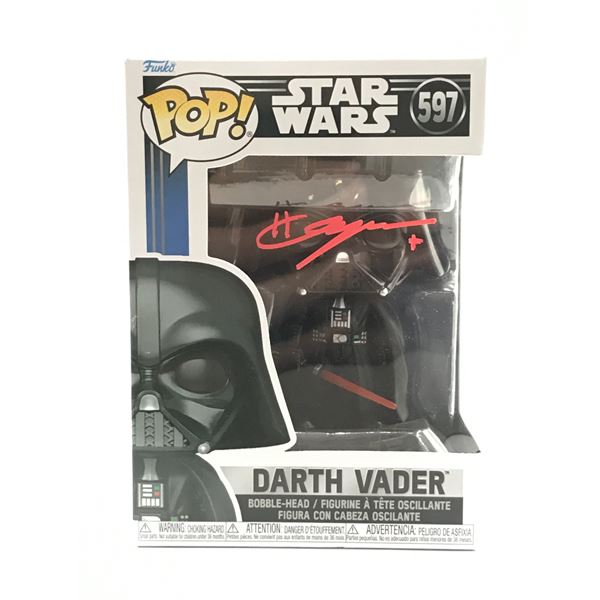 HAYDEN CHRISTENSEN SIGNED DARTH VADER STAR WARS FUNKO POP - WWOC COA