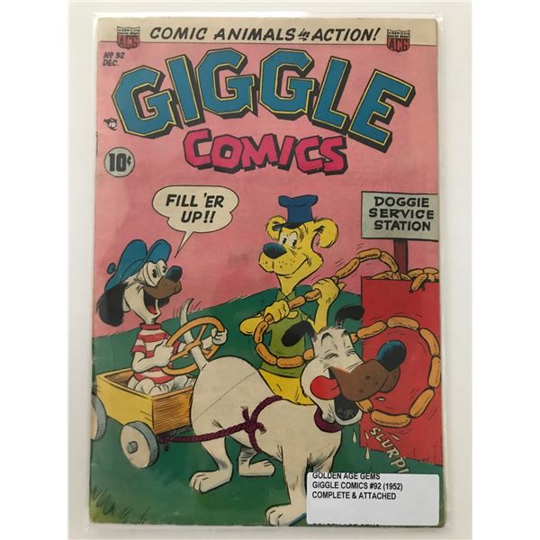 GIGGLE COMICS #92 (1952) - ACG