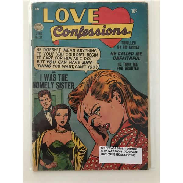 LOVE CONFESSIONS #37 (1954) - A QUALITY PUBLICATION
