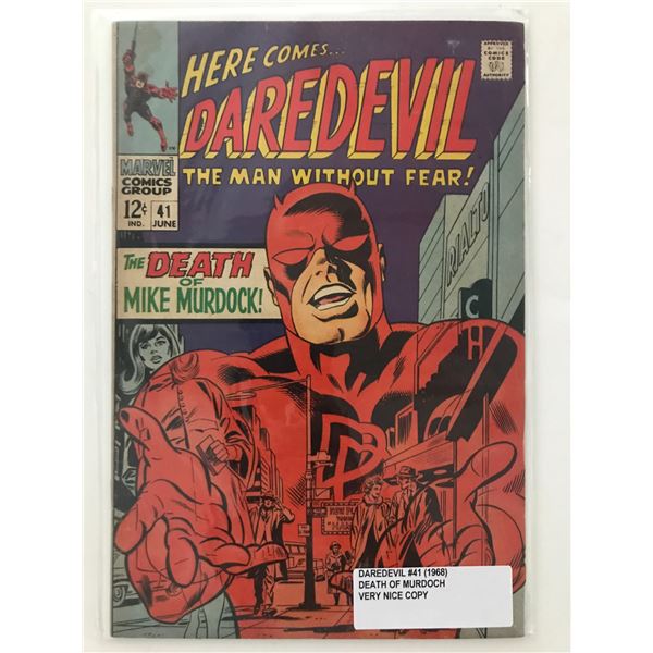 DAREDEVIL #41 (1968)  DEATH OF MURDOCH - MARVEL COMICS